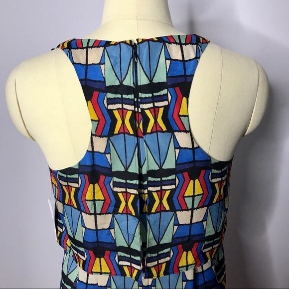 Jessica Simpson Multi Racerback Dress- Size 10 - Picture 5 of 7